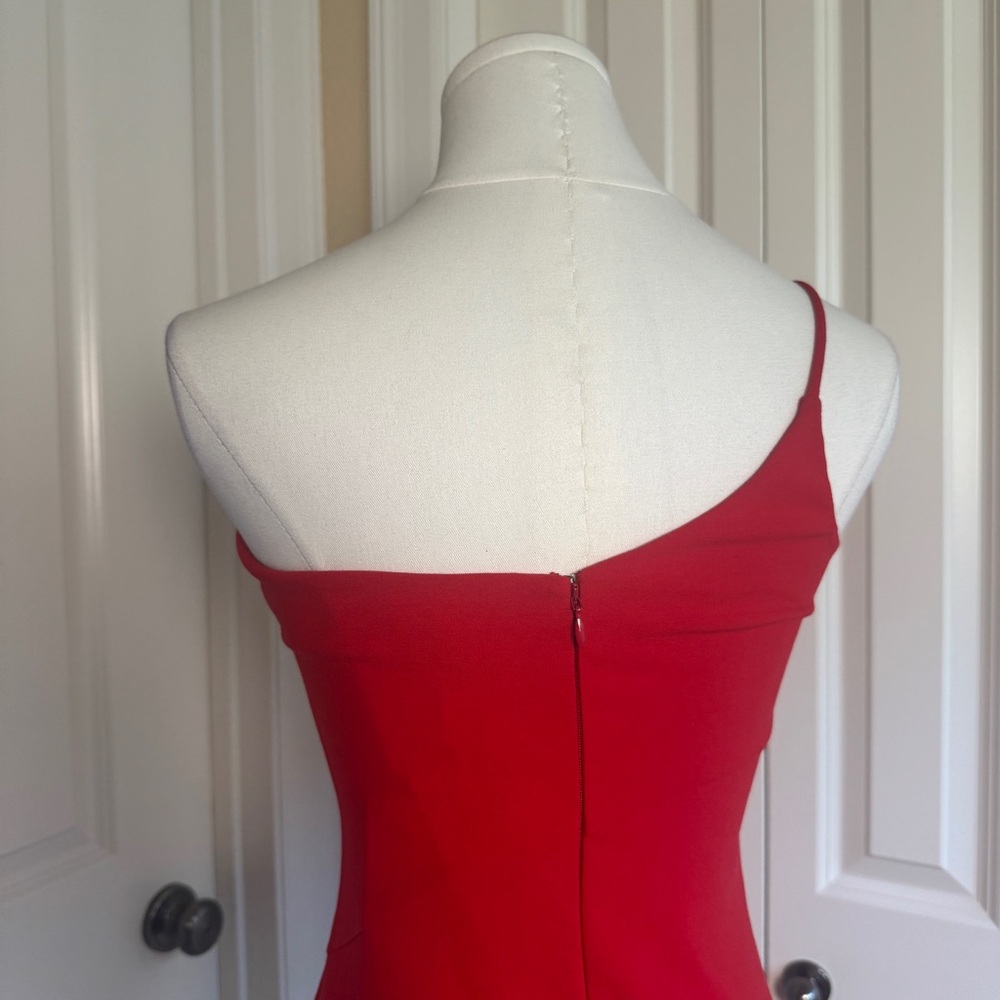 LIKELY Cassidy Red One Shoulder Bodycon Dress Size 2 NWT $198 Cocktail - Picture 5 of 12